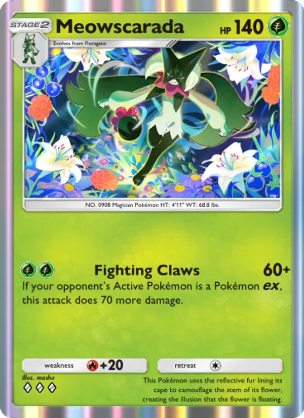 Meowscarada — Shining Revelry #007 (Pokémon TCG card)