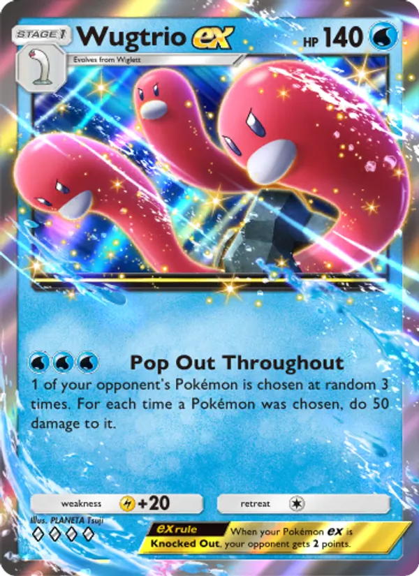 Wugtrio ex — Shining Revelry #019 (Pokémon TCG card)