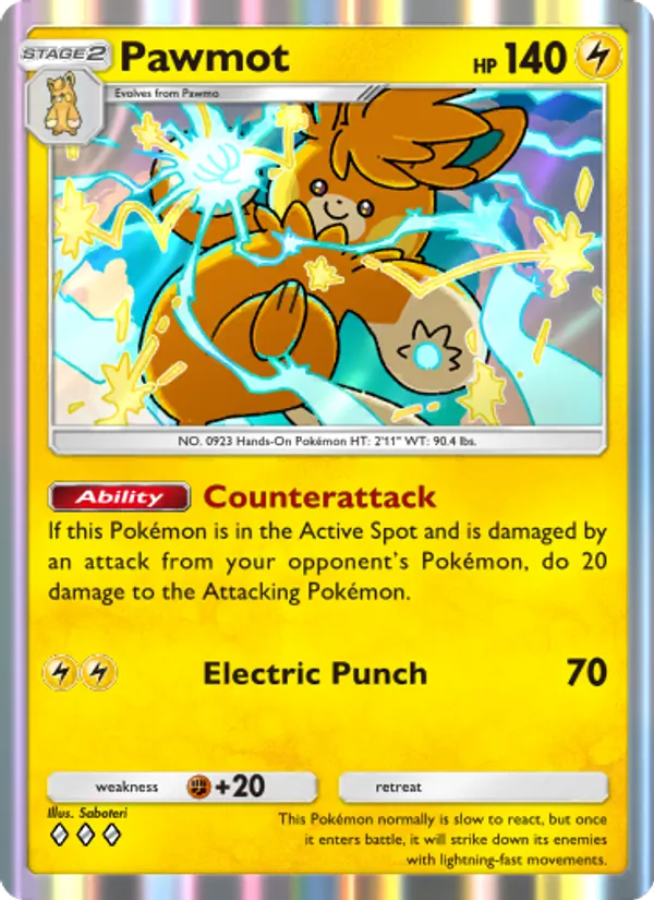Pawmot — Shining Revelry #028 (Pokémon TCG card)
