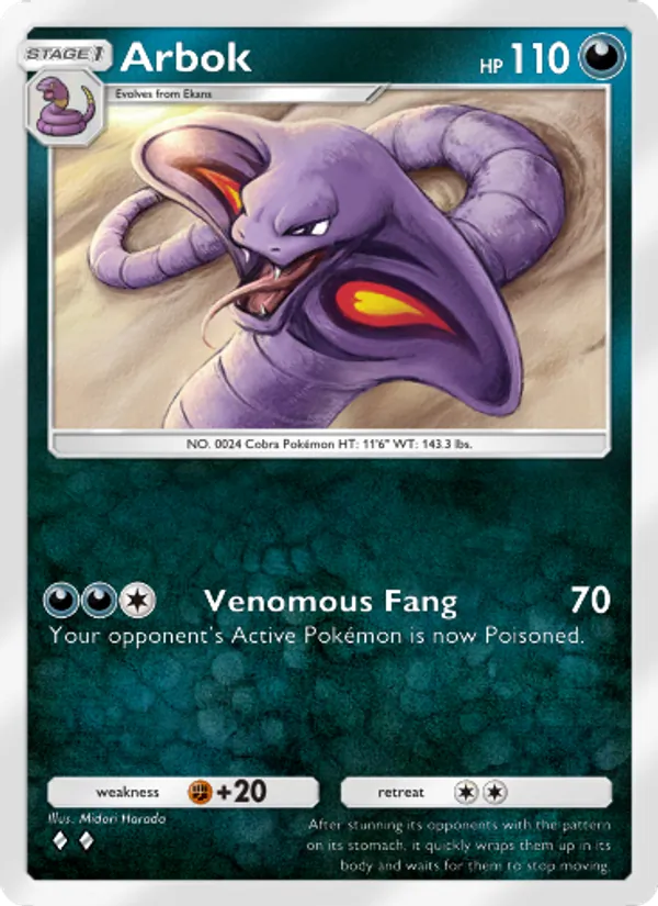 Arbok — Shining Revelry #046 (Pokémon TCG card)