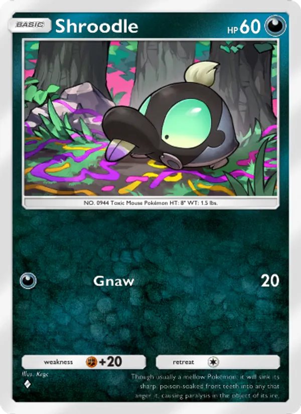 Shroodle — Shining Revelry #050 (Pokémon TCG card)