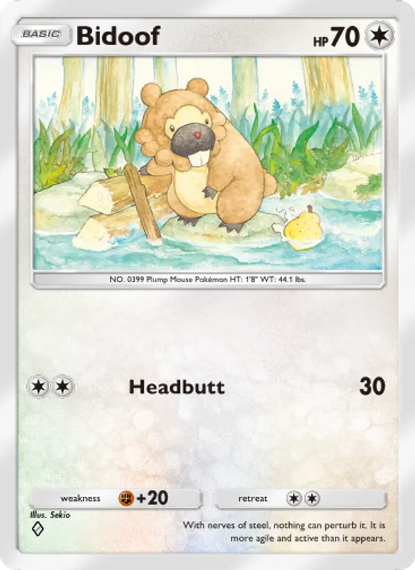 Bidoof — Shining Revelry #064 (Pokémon TCG card)
