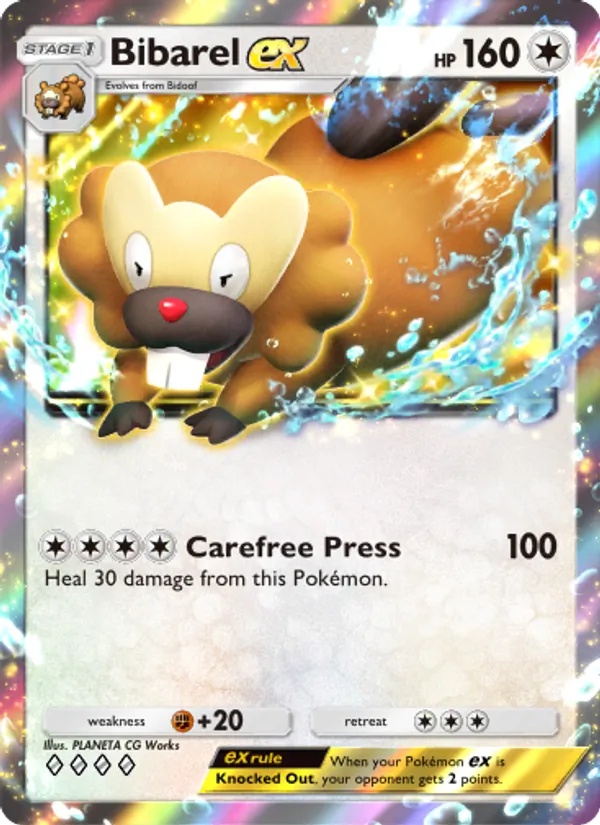 Bibarel ex — Shining Revelry #065 (Pokémon TCG card)