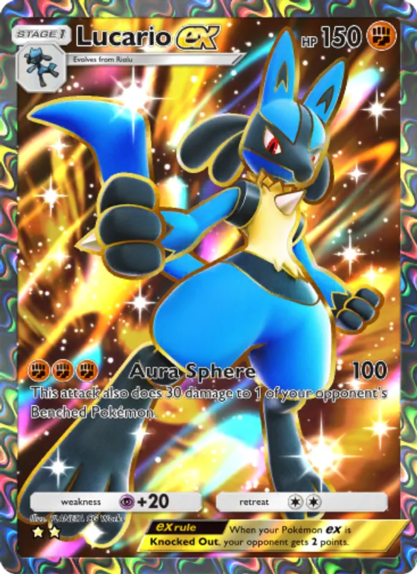 Lucario ex — Shining Revelry #084 (Pokémon TCG card)