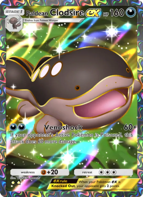 Paldean Clodsire ex — Shining Revelry #085 (Pokémon TCG card)