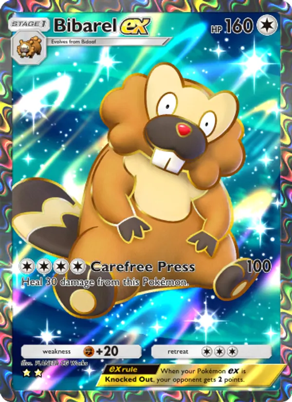 Bibarel ex — Shining Revelry #087 (Pokémon TCG card)