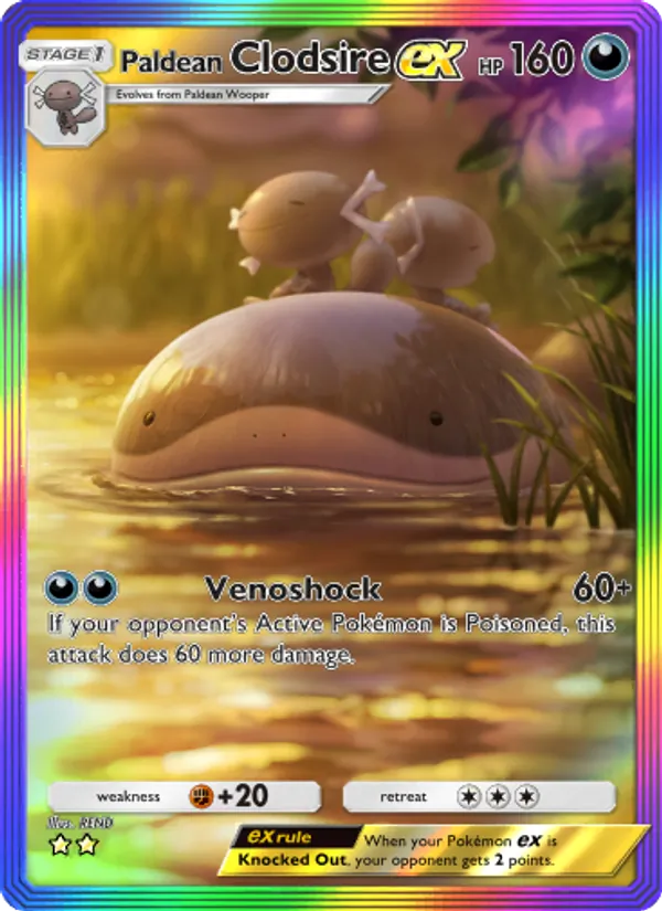 Paldean Clodsire ex — Shining Revelry #093 (Pokémon TCG card)