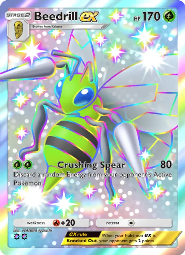 Beedrill ex — Shining Revelry #107 (Pokémon TCG card)