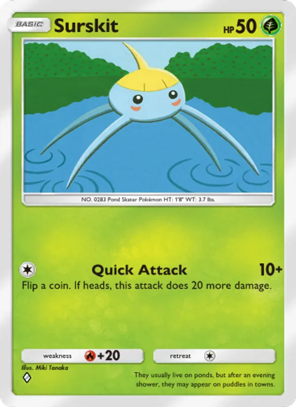Surskit — Celestial Guardians #003 (Pokémon TCG card)