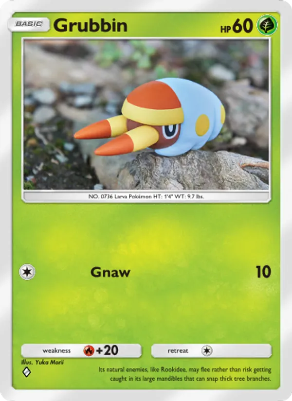Grubbin — Celestial Guardians #013 (Pokémon TCG card)
