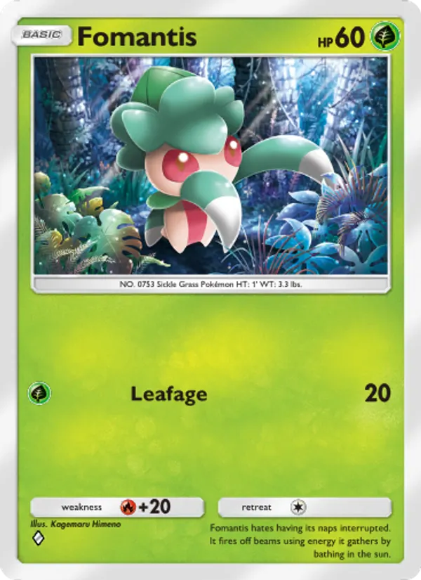 Fomantis — Celestial Guardians #014 (Pokémon TCG card)