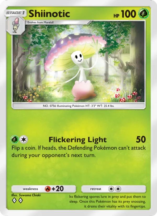 Shiinotic — Celestial Guardians #017 (Pokémon TCG card)