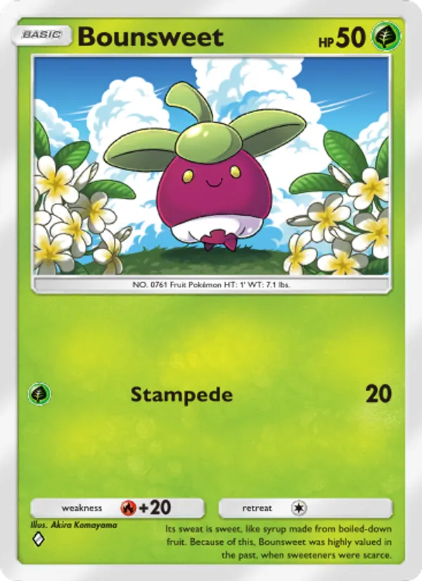 Bounsweet — Celestial Guardians #018 (Pokémon TCG card)