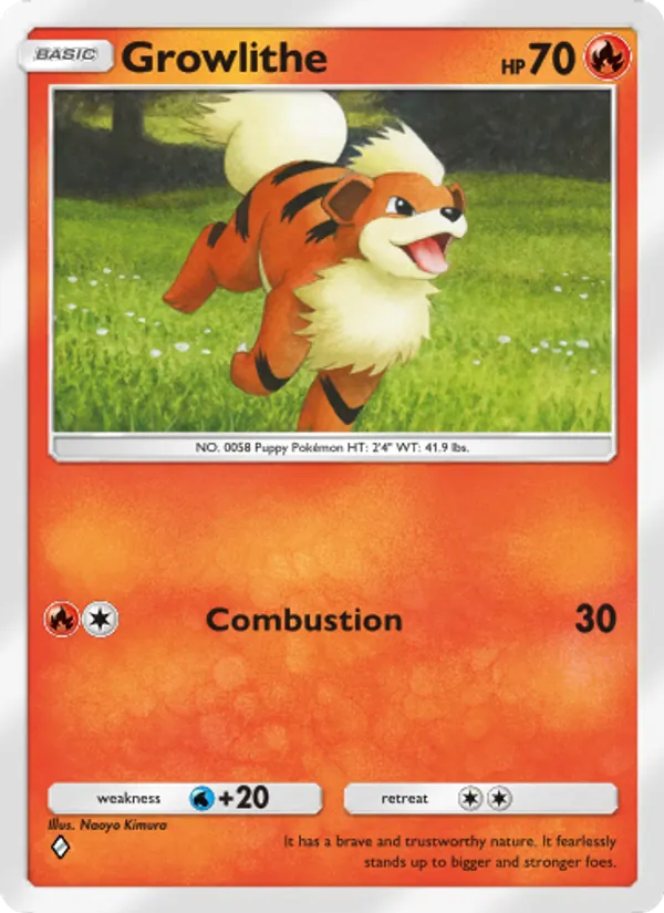 Growlithe — Celestial Guardians #025 (Pokémon TCG card)