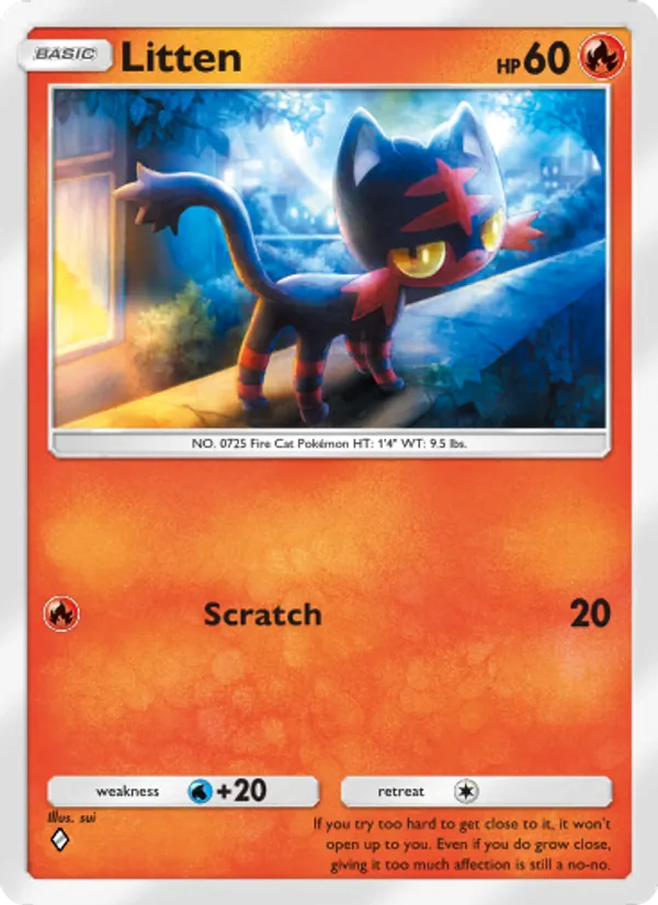 Litten — Celestial Guardians #031 (Pokémon TCG card)