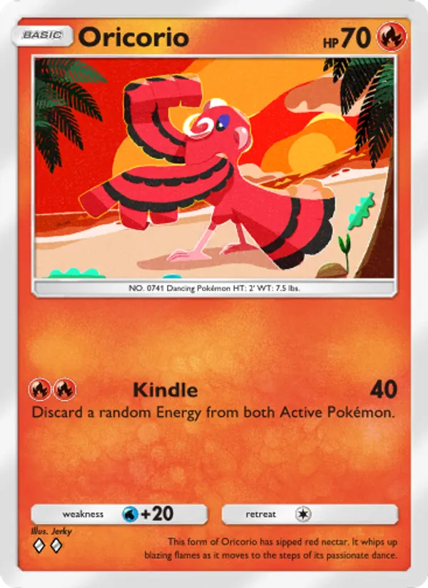 Oricorio — Celestial Guardians #034 (Pokémon TCG card)