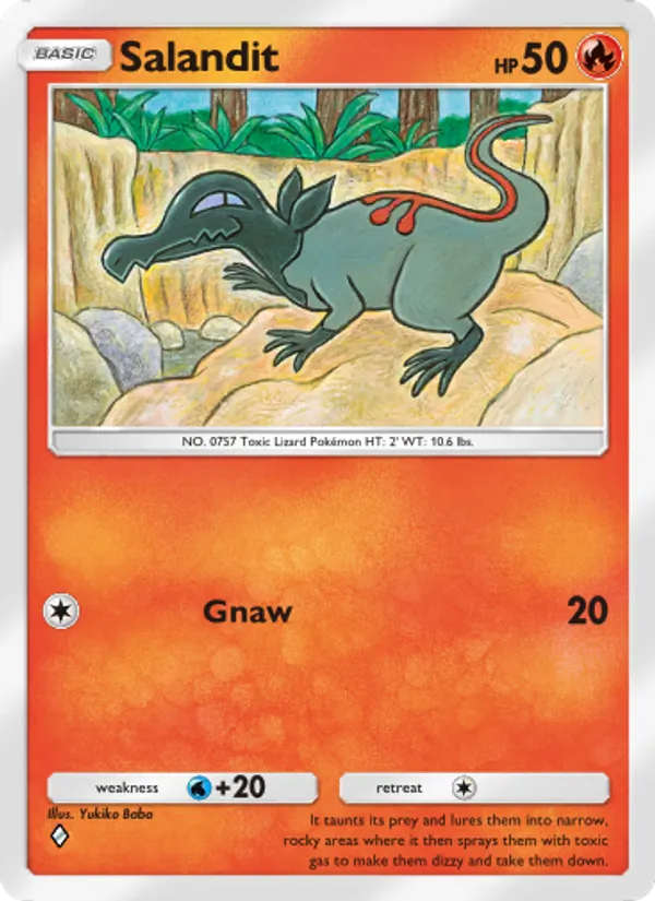 Salandit — Celestial Guardians #035 (Pokémon TCG card)