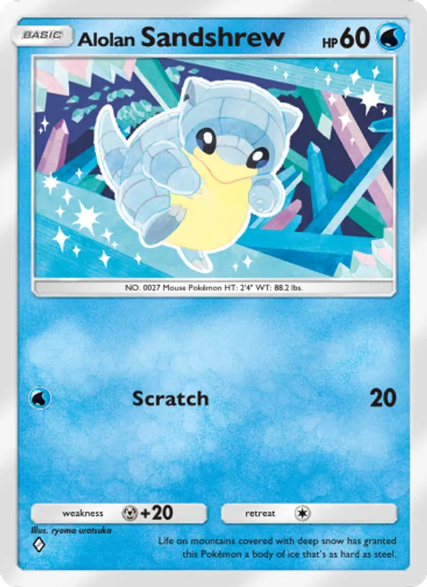 Alolan Sandshrew — Celestial Guardians #038 (Pokémon TCG card)