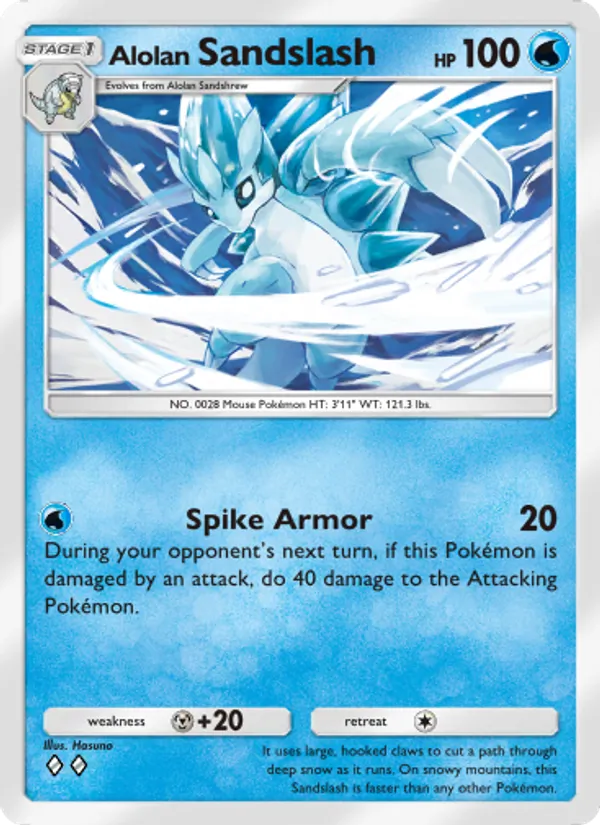 Alolan Sandslash — Celestial Guardians #039 (Pokémon TCG card)