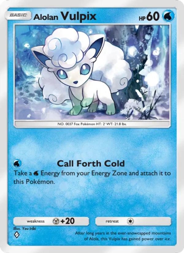 Alolan Vulpix — Celestial Guardians #040 (Pokémon TCG card)