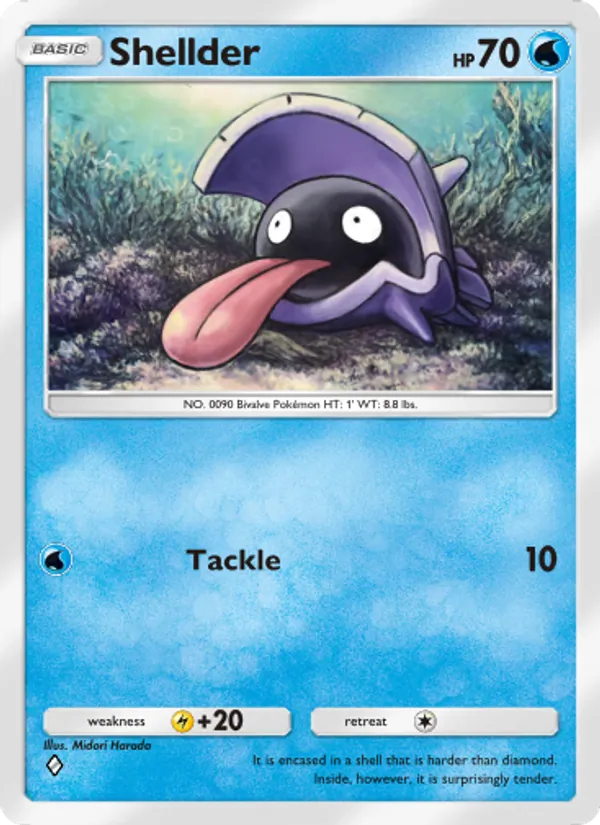 Shellder — Celestial Guardians #042 (Pokémon TCG card)