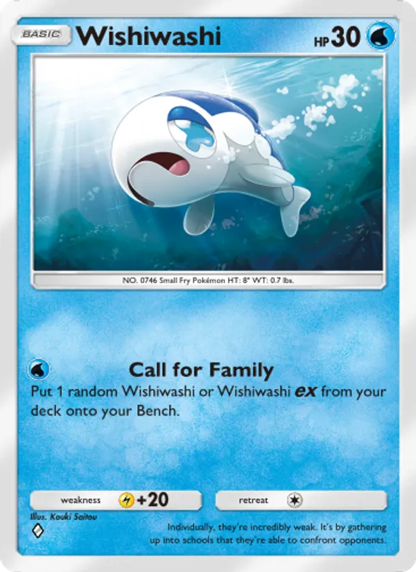 Wishiwashi — Celestial Guardians #050 (Pokémon TCG card)