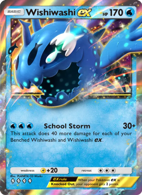 Wishiwashi ex — Celestial Guardians #051 (Pokémon TCG card)