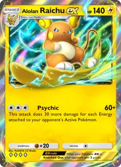 Alolan Raichu ex (Celestial Guardians #058)