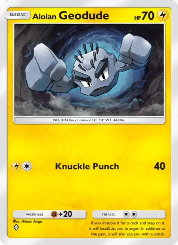 Alolan Geodude — Celestial Guardians #059 (Pokémon TCG card)
