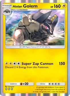 Alolan Golem (Celestial Guardians #061)
