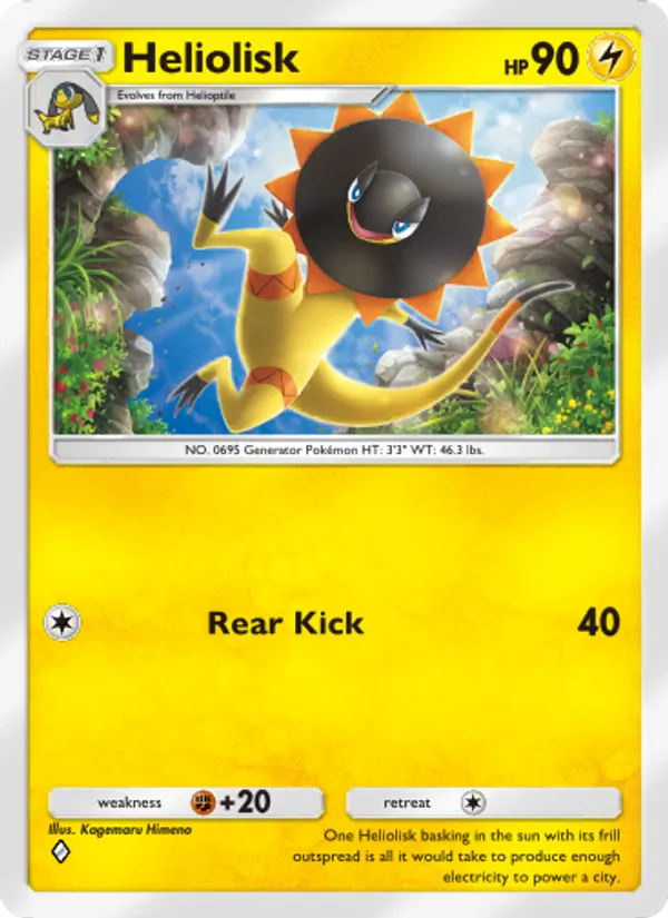 Heliolisk — Celestial Guardians #063 (Pokémon TCG card)