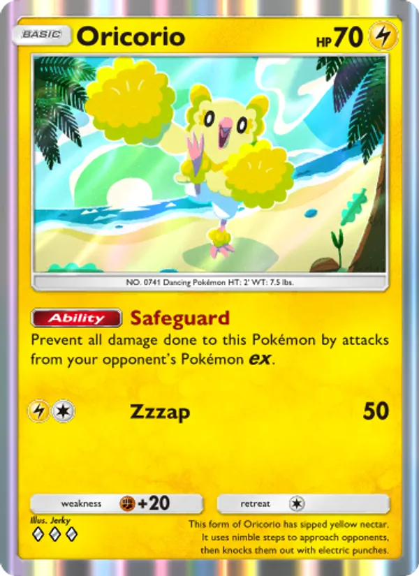 Oricorio — Celestial Guardians #066 (Pokémon TCG card)