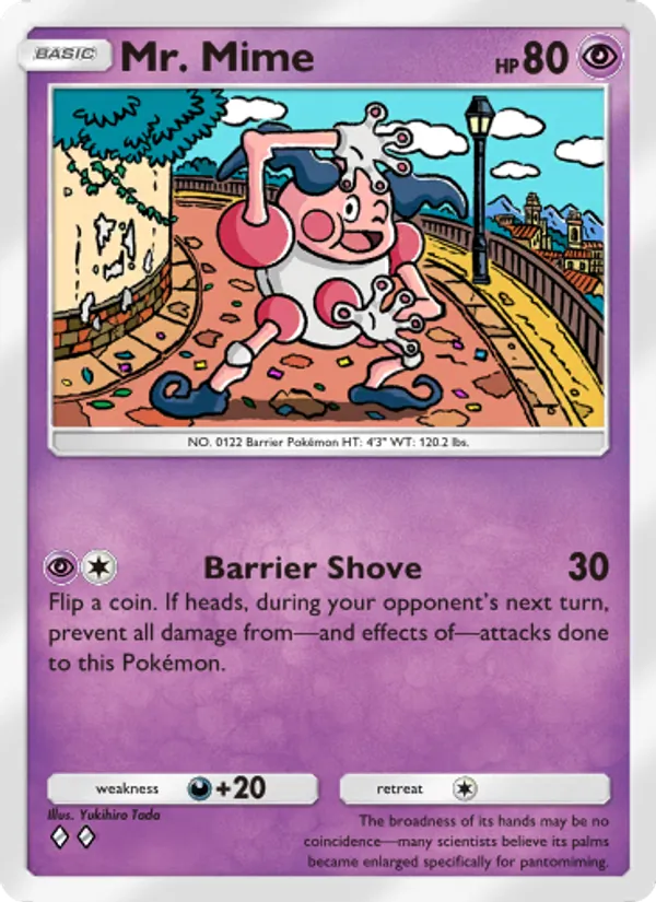 Mr. Mime — Celestial Guardians #069 (Pokémon TCG card)