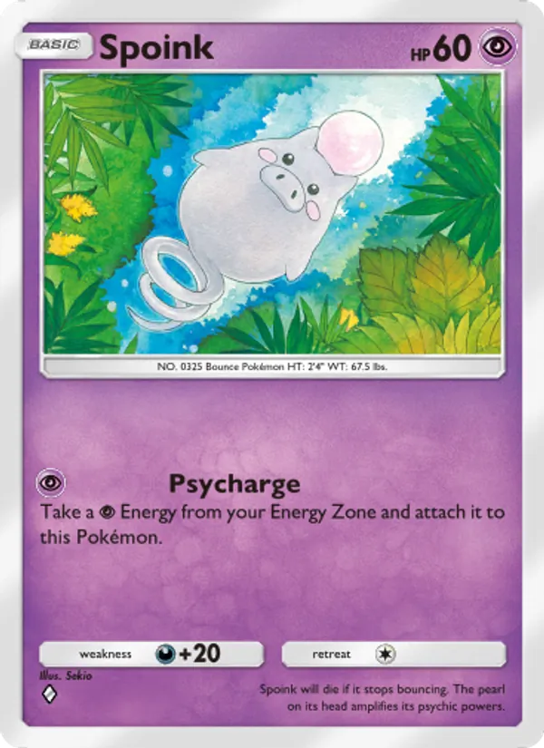 Spoink — Celestial Guardians #071 (Pokémon TCG card)