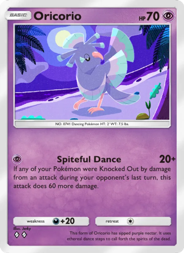 Oricorio — Celestial Guardians #077 (Pokémon TCG card)