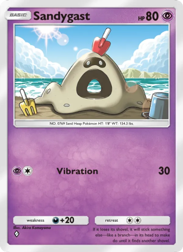 Sandygast — Celestial Guardians #081 (Pokémon TCG card)