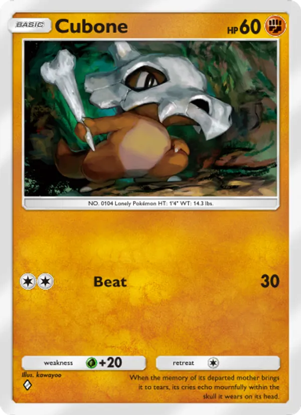 Cubone — Celestial Guardians #089 (Pokémon TCG card)