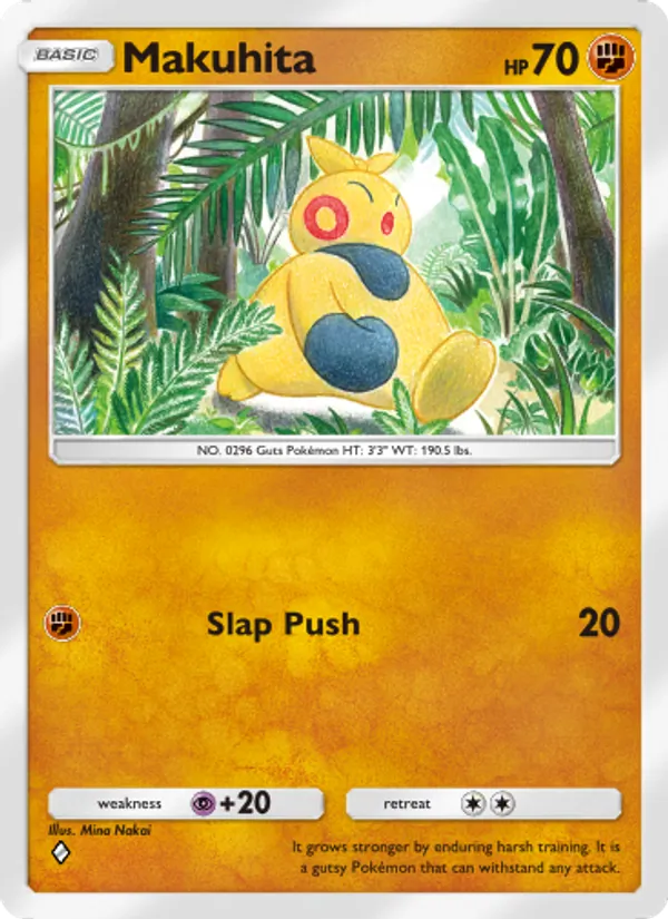 Makuhita — Celestial Guardians #090 (Pokémon TCG card)