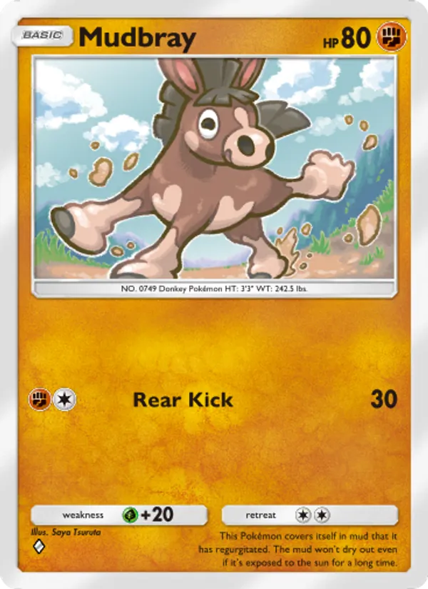 Mudbray — Celestial Guardians #102 (Pokémon TCG card)