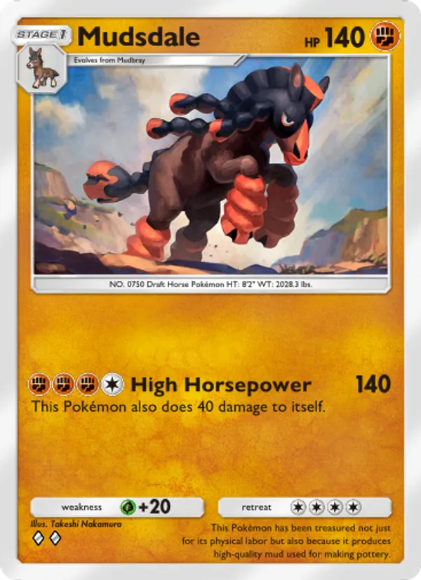 Mudsdale — Celestial Guardians #103 (Pokémon TCG card)
