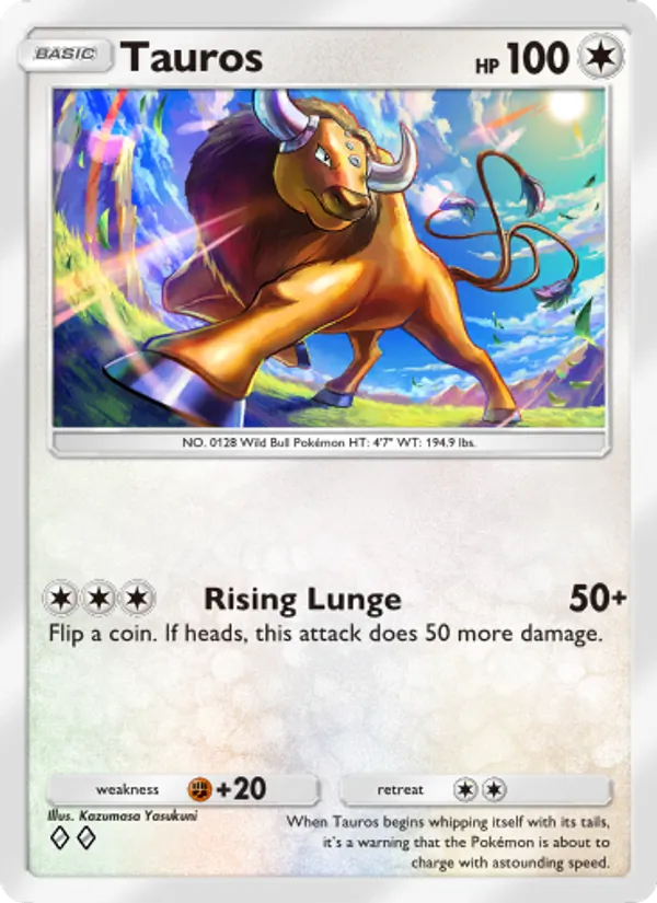 Tauros — Celestial Guardians #128 (Pokémon TCG card)