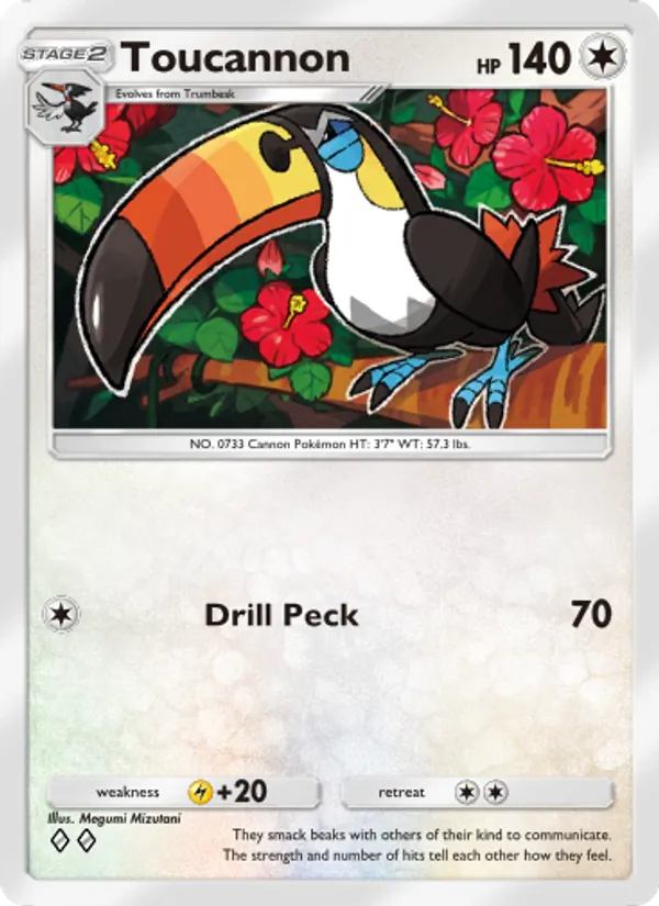 Toucannon — Celestial Guardians #135 (Pokémon TCG card)