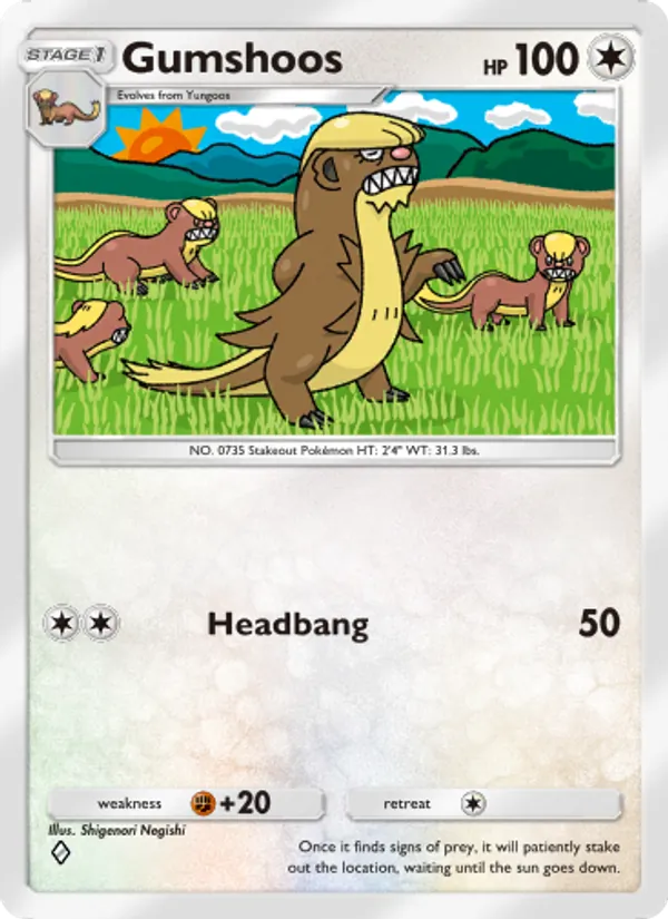 Gumshoos — Celestial Guardians #137 (Pokémon TCG card)