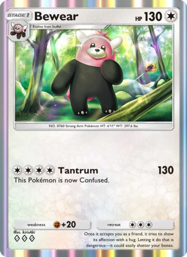 Bewear — Celestial Guardians #139 (Pokémon TCG card)