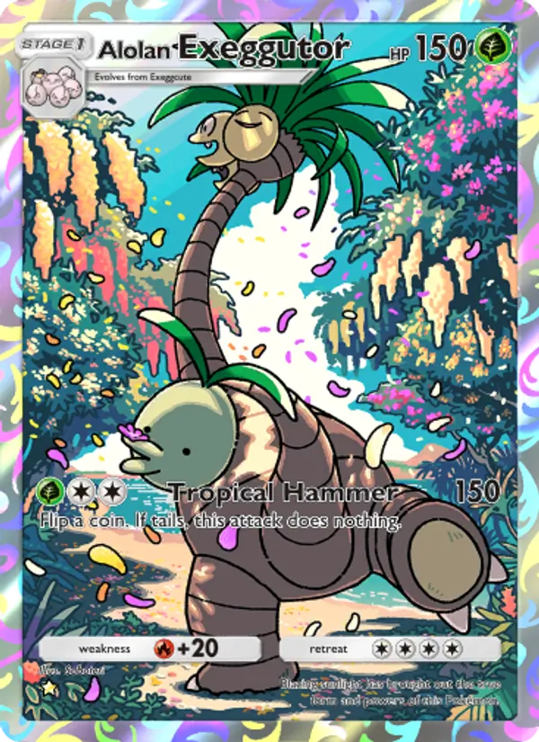 Alolan Exeggutor — Celestial Guardians #156 (Pokémon TCG card)