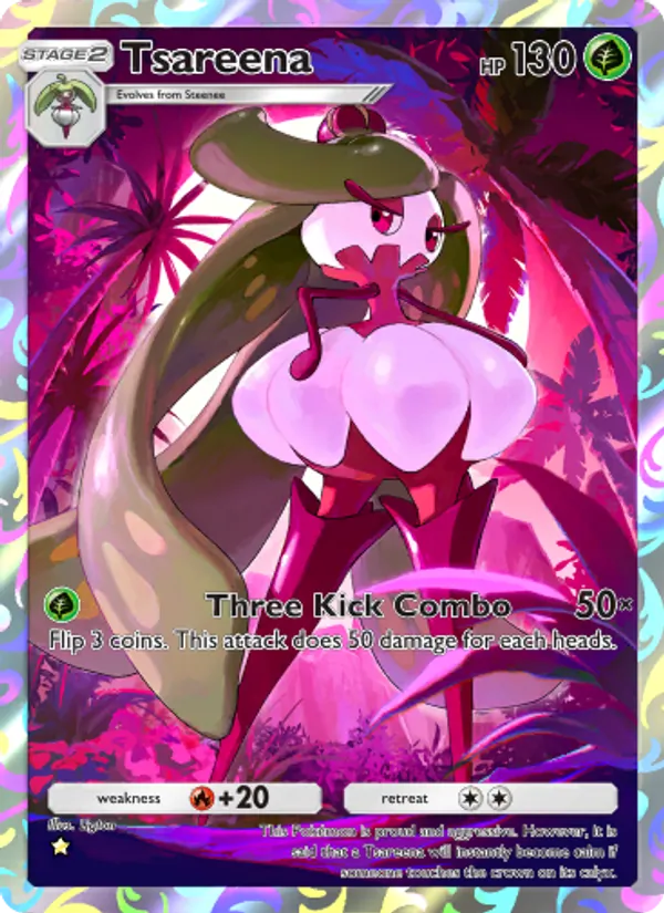 Tsareena — Celestial Guardians #158 (Pokémon TCG card)