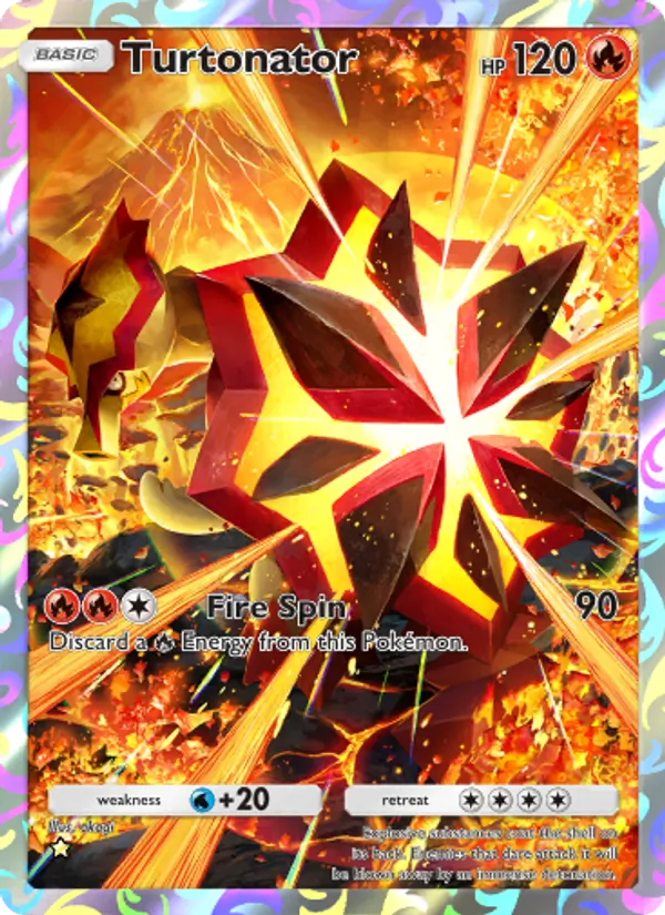 Turtonator — Celestial Guardians #161 (Pokémon TCG card)