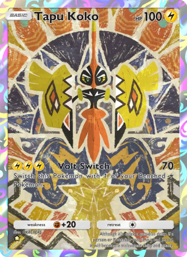 Tapu Koko — Celestial Guardians #166 (Pokémon TCG card)