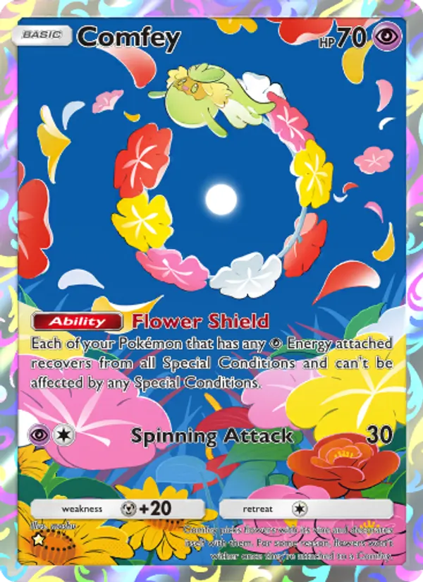 Comfey — Celestial Guardians #168 (Pokémon TCG card)