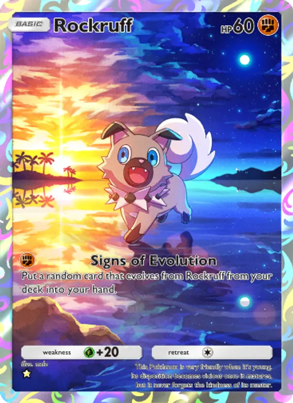Rockruff — Celestial Guardians #172 (Pokémon TCG card)
